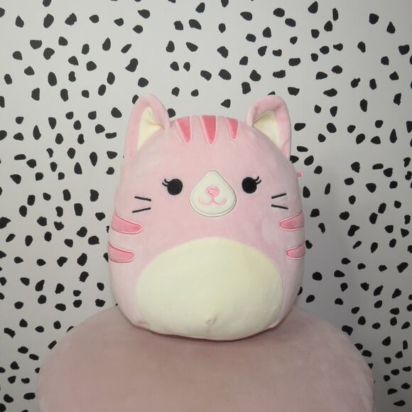 Squishmallows Other - Kellytoy Squishmallows Laura the Pink Cat Plush Stuffed Toy